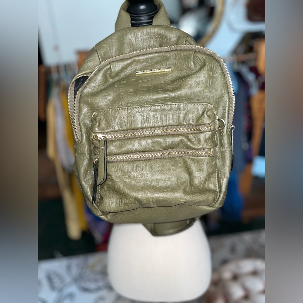 Green backpack